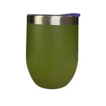 Ovo Copo Térmico 360ml Em Inox Com Tampa Acrílica Ovo Copo Térmico 360ml Em Inox Com Tampa Acrílica