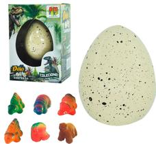 Ovo De Dinossauro Brinquedo Choca Surpresa Com 6 Cm - Dm Toys Ovo De Dinossauro Brinquedo Choca Surpresa Com 6 Cm - Dm Toys