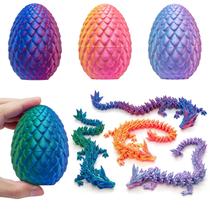 Ovo de dragão com dragão dentro de brinquedo Fidget impresso em 3D