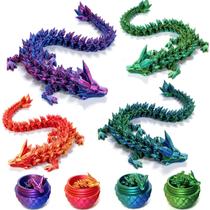 Ovo de dragão impresso em 3D da Fidget Toy Varuotu com dragão de cristal