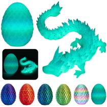Ovo de dragão impresso em 3D Fidget Toy YILCER com dragão de cristal