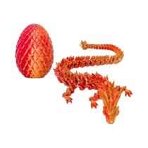 Ovo De Dragão Impresso Em 3D Totalmente Articulado Modelo De Fantasia Rotativo Presente Único Para