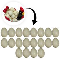 Ovo de Galinha de Cerâmica Tamanho Real 20 Unidades - Clube de Mães
