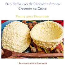 Ovo De Páscoa Branco Crocante 380g Com Bombons Sortidos