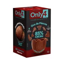 Ovo De Pascoa Chocolate 85 Cacau Only4 160g Premium Intenso Sabor Marcante Ideal Para Presente