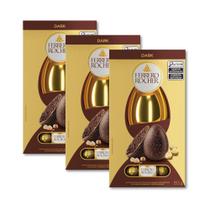 Ovo De Páscoa Ferrero Rocher Dark Kit 3 Unidades 137,5G