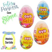 Ovo De Páscoa Ovinho Com Slime E Bolinhas De Isopor Sortidas