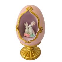 Ovo decorativo de páscoa - coelhos- cute family