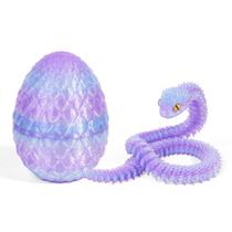 Ovo impresso em 3D Luckana com cobra flexível de 30 cm Ovo impresso em 3D Luckana com cobra flexível de 30 cm
