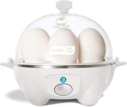 Ovo Rápido Dash: Cozedor de Ovos Elétrico, 6 Ovos, Cozedura Dura, Com Função Auto Desligar - Branco