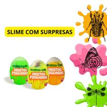 Ovo Slime Surpresa Insetos Pegajosos Sortido Distração P/ Crianças Ovo Slime Surpresa Insetos Pegajosos Sortido Distração P/ Crianças