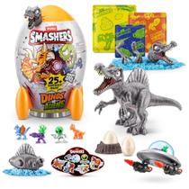 Ovo Smashers Dino vs Aliens Spinosaurus Cinza 25 Surpresas - Fun