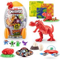 Ovo Smashers Dino vs Aliens T-Rex Vermelho 25 Surpresas - Fun