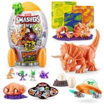 Ovo Smashers Dino vs Aliens Triceratops Verde 25 Surpresas - Fun