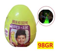 Ovo Surpresa Slime Brilha No Escuro Divertido Space 98G