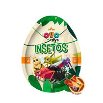 OVO TOYS INSETOS - kit c/ 12 UNIDADES - Chocolate napolitano