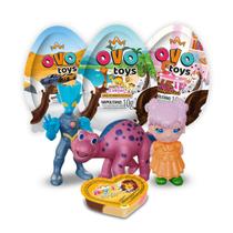 Ovo Toys Surpresa Misto: Menina, Menino e Dino: Cx c/ 24 Uni - Royal Toys
