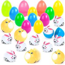 Ovos cheios de brinquedos LoveStown com carros Pull Back Rabbit & Chicken