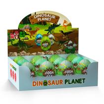 Ovos de dinossauro da Páscoa TEMI Luminous com figuras e árvores, pacote com 12