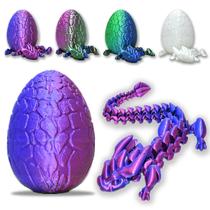 Ovos de dragão com dragão dentro de brinquedos Fidget impressos em 3D