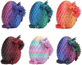 Ovos de dragão impressos em 3D com dragão dentro de brinquedos de Páscoa x6
