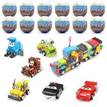 Ovos de Páscoa Building Block com veículos de construção, pacote com 12