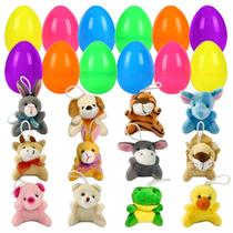 Ovos de Páscoa cheios de animais de pelúcia, pacote com 12 JIALWEN para crianças Ovos de Páscoa cheios de animais de pelúcia, pacote com 12 JIALWEN para crianças