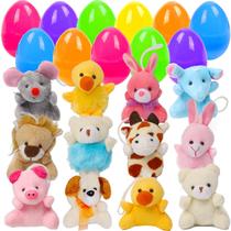 Ovos de Páscoa cheios de mini conjunto de brinquedos de pelúcia para animais Juegoal Ovos de Páscoa cheios de mini conjunto de brinquedos de pelúcia para animais Juegoal