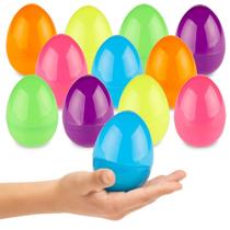 Ovos de Páscoa de plástico Prextex 3,5" não preenchidos 36 unidades para crianças