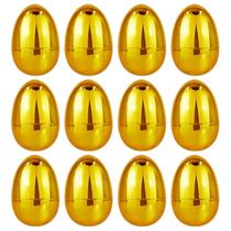 Ovos de Páscoa, garneck, dourado metálico, 12 unidades, preenchíveis, ouro brilhante Ovos de Páscoa, garneck, dourado metálico, 12 unidades, preenchíveis, ouro brilhante