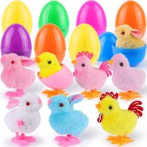 Ovos de Páscoa gigantescos cheios de brinquedos Wind Up Chicks Bunny Plush Ovos de Páscoa gigantescos cheios de brinquedos Wind Up Chicks Bunny Plush