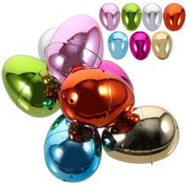 Ovos de Páscoa IMIKEYA Metallic Shinny preenchíveis 14 unidades - 8x4cm