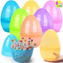 Ovos de Páscoa JOYIN 10 Jumbo 25 cm de plástico preenchíveis em 6 cores Ovos de Páscoa JOYIN 10 Jumbo 25 cm de plástico preenchíveis em 6 cores