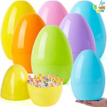 Ovos de Páscoa Jumbo JOYIN 10 Jumbo Pastel Plastic 6 unidades