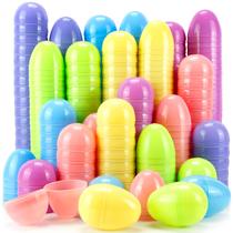 Ovos de Páscoa OCTERIC 120 unidades de plástico preenchíveis em cores pastel Ovos de Páscoa OCTERIC 120 unidades de plástico preenchíveis em cores pastel