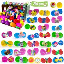 Ovos de Páscoa pré-cheios SQZUWIT 200 unidades com brinquedos e adesivos Ovos de Páscoa pré-cheios SQZUWIT 200 unidades com brinquedos e adesivos