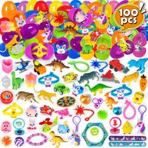 Ovos de Páscoa pré-preenchidos ShyLizard 100 unidades com brinquedos para crianças