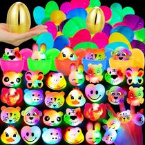 Ovos de Páscoa pré-preenchidos TURNMEON 1 Golden Egg com 24 anéis de LED