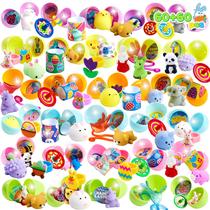 Ovos de Páscoa pré-recheados JOYIN 60 unidades com brinquedos variados Ovos de Páscoa pré-recheados JOYIN 60 unidades com brinquedos variados