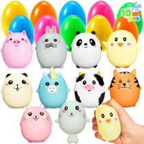 Ovos de Páscoa recheados com um lindo brinquedo Squishy Animal, 10 peças JOYIN Ovos de Páscoa recheados com um lindo brinquedo Squishy Animal, 10 peças JOYIN