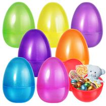 Ovos de Páscoa Shemira, 8 peças, plástico Jumbo de 25 cm, preenchíveis Ovos de Páscoa Shemira, 8 peças, plástico Jumbo de 25 cm, preenchíveis