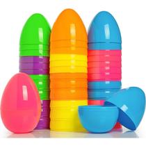 Ovos de Páscoa Tikodeo 5,7 cm Pacote com 50 Unidades Coloridos Ovos de Páscoa Tikodeo 5,7 cm Pacote com 50 Unidades Coloridos