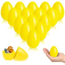 Ovos de Páscoa ZSMKJIAYE 16 unidades amarelos 6 cm Recheáveis Ovos de Páscoa ZSMKJIAYE 16 unidades amarelos 6 cm Recheáveis