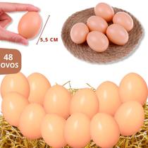 Ovos Falsos Brincadeira Plástico Para Indez Galinha -