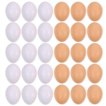 Ovos falsos de Páscoa de plástico ABOOFAN, 40 unidades para decoração de ninhos artesanais Ovos falsos de Páscoa de plástico ABOOFAN, 40 unidades para decoração de ninhos artesanais
