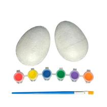 Ovos para Colorir Kit com 2 Ovos Personalizáveis para Páscoa