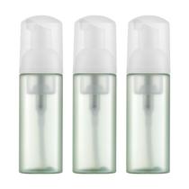 Owlyee 2oz espuma frasco (3PCS) vazio espuma bomba dispensador para as mãos, limpador de cílios, shampoo para viajar (60ml, branco e verde)