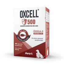 Oxcell 500 21g Suplemento Para Cães e Gatos 30 Cápsulas