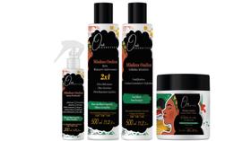 Oxê Cosmetics Minhas Ondas Balm Máscara Hidratante e Gelatina e Modelador de Cachos e Spray Finaliza Oxê Cosmetics Minhas Ondas Balm Máscara Hidratante e Gelatina e Modelador de Cachos e Spray Finaliza