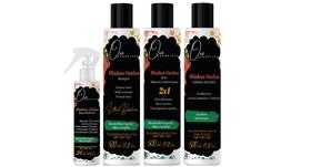 Oxê Cosmetics Minhas Ondas Shampoo e Balm Máscara Hidratante e Gelatina e Spray Finalizador